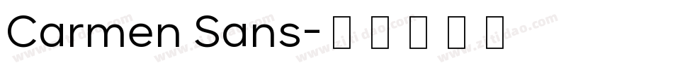 Carmen Sans字体转换